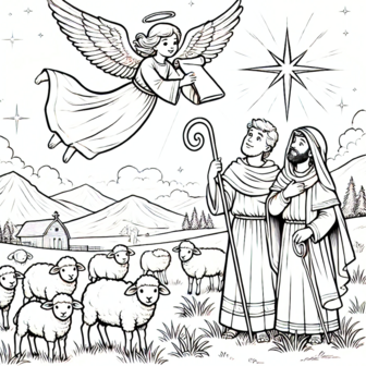Kerst Kleurboek &ndash; Kleurboek Geboorte van Jezus &ndash; Bijbels Kleurboek 