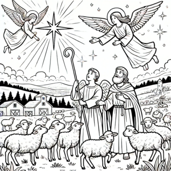 Kerst Kleurboek &ndash; Kleurboek Geboorte van Jezus &ndash; Bijbels Kleurboek 