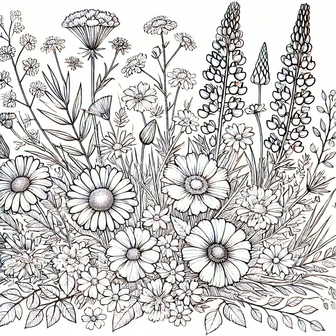 Bloemen Kleurboek &ndash; Bloemen Kleurplaten &ndash; Volwassenen En Kinderen Bloemboeketten