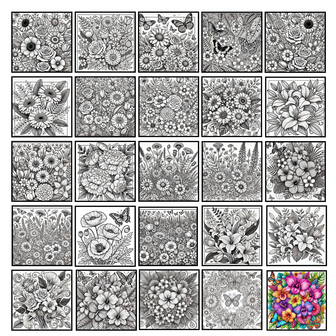 Bloemen Kleurboek &ndash; Bloemen Kleurplaten &ndash; Volwassenen En Kinderen Bloemboeketten