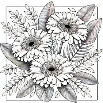 Bloemen Kleurboek &ndash; Bloemen Kleurplaten &ndash; Volwassenen En Kinderen Bloemboeketten