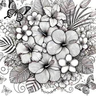 Bloemen Kleurboek &ndash; Bloemen Kleurplaten &ndash; Volwassenen En Kinderen Bloemboeketten