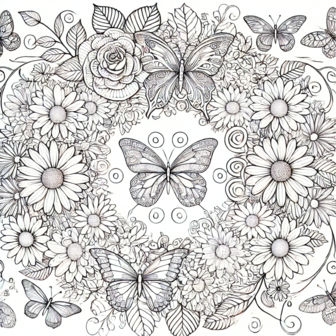 Bloemen Kleurboek &ndash; Bloemen Kleurplaten &ndash; Volwassenen En Kinderen Bloemboeketten