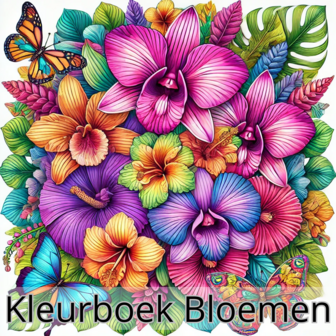 Bloemen Kleurboek &ndash; Bloemen Kleurplaten &ndash; Volwassenen En Kinderen Bloemboeketten