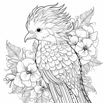Kleurboek vogels en bloemen &ndash; Natuur kleurboek &ndash; Kleurboek natuur &ndash; Creatief Kleurboek Natuur 