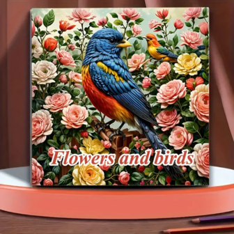 Kleurboek vogels en bloemen &ndash; Natuur kleurboek &ndash; Kleurboek natuur &ndash; Creatief Kleurboek Natuur 