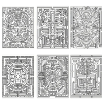 Kleurboek Mandala Doolhoven  Mandala Kleurplaten  Kleurboek Volwassenen  Creatieve Kleurboeken  Mandala Doolhof Kleurboek  Kleurboek Uitdaging  Kleurboek Met Doolhoven - A4 - 40 Kleurplaten