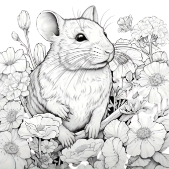 Kleurboek Dieren en Bloemen &ndash; Kleurboek Bloemen en Dieren &ndash; Kleurboek Natuur