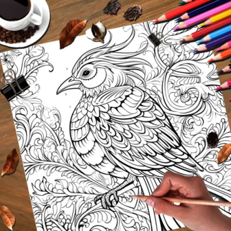 Kleurboek Mooie Vogels &ndash; Vogel Kleurboek &ndash; Kleurboek Vogels &ndash; Kleurplaten Vogel