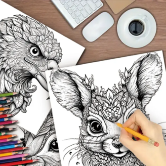 Kleurboek Dieren Mandala - Mandala Kleurplaten Dieren - Kleurboek Volwassenen Dieren