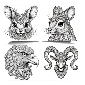 Kleurboek Dieren Mandala - Mandala Kleurplaten Dieren - Kleurboek Volwassenen Dieren
