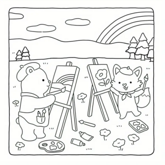Fuzzy Friends Kleurboek - Viva Tinta Kleurboek - Gezellige Kleurplaten - Kleurboek Volwassenen en Kinderen - Knus Kleurboek