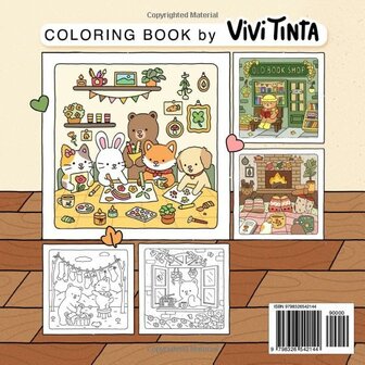 Fuzzy Hygge Kleurboek - Cute &amp; Cozy - Vivi Tinta Kleurboek - Gezellige Kleurplaten