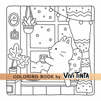 Fuzzy Hygge Kleurboek - Cute &amp; Cozy - Vivi Tinta Kleurboek - Gezellige Kleurplaten
