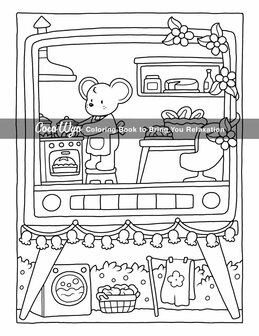 Cozy Spaces Kleurboek - Coco Wyo Kleurboek - Gezellige Kleurplaten