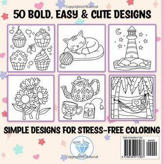 Relaxation Kleurboek - BJB Publishing - Bold &amp; Easy - Kleurboek Volwassenen en Tieners