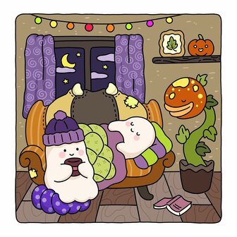 Spooky Fuzzy Kleurboek - Cute Creepy - Vivi Tinta Kleurboek 