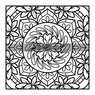 Kleurboek 100 Minis- Kleurboek Mandala&#039;s - Jade Summer - Mandala Kleurboek