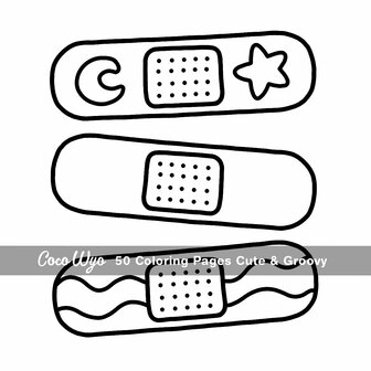 Cute &amp; Groovy Kleurboek - Coco Wyo - Bold &amp; Easy - Kleurboek Volwassenen en Tieners 