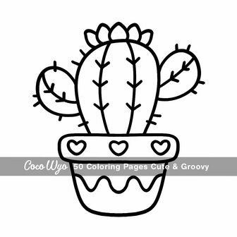 Cute &amp; Groovy Kleurboek - Coco Wyo - Bold &amp; Easy - Kleurboek Volwassenen en Tieners 