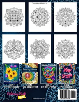 Relaxing Mandala Patterns Kleurboek - Kim Mansamer - Kleurboek Mandala&#039;s - Mandala Patronen Kleurboek 