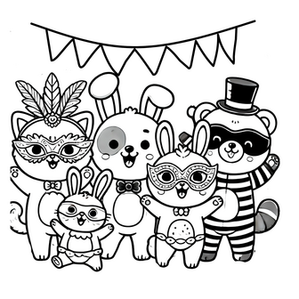 Lieve Dierenvriendjes Kleurboek - Fuzzy Friends Kleurboek