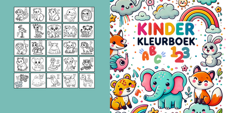 Kinder Kleurboek Alfabet - Kleurboek Letters En Cijfers