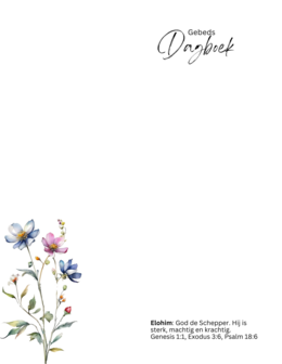 Gebedsdagboek - Christelijk Dagboek - Prayer Journal - De Namen Van God