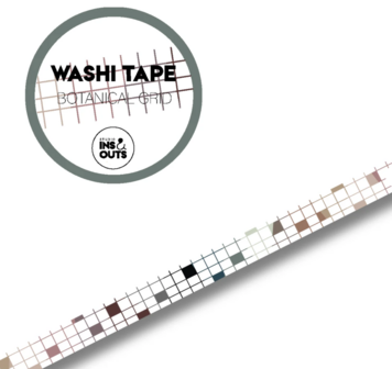 Brede washi tape - Botanical 2.0