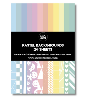 Studio Ins &amp; Outs Paperpad Pastel 2.0 - Paper Pack - Scrapbook Papier - Papierblok - Designpapier - Patroonpapier - Pastelk