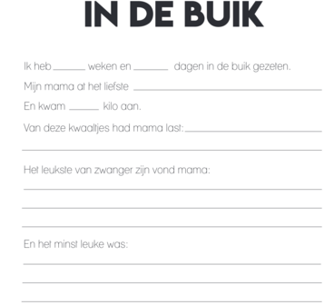Studio Ins &amp; Outs &ndash; Invulboek Baby&rsquo;s Eerste Jaar &ndash; Fotoboek &amp; Herinneringsboek &ndash; Met 80 Invulpagina&rsquo;s &ndash; Bot