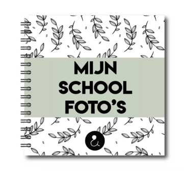 Studio Ins &amp; Outs - Schoolfotoboek - Mijn schoolfoto&#039;s - Invulboek voor Basisschool - Herinneringsboek Kind - Schoolfo