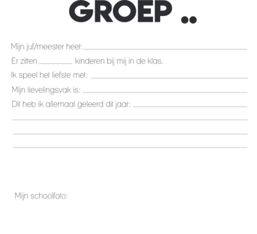 Studio Ins &amp; Outs - Schoolfotoboek - Mijn schoolfoto&#039;s - Invulboek voor Basisschool - Herinneringsboek Kind - Schoolfo