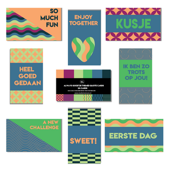 Studio Ins &amp; Outs - Set Van 24 Quotekaartjes - Kaartjes Met Quotes - Always Good&#039;25 - Mini Kaartjes Leuke Uitspraken -