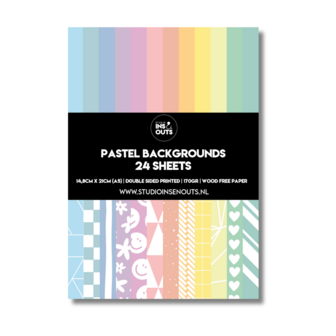Studio Ins &amp; Outs - Pastel 2.0 - Complete Scrapbook Set - Scrapbook Pakket - Stickers &amp; Washi Tape - A5 Paperpad - Zach