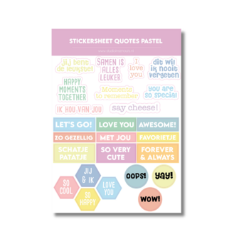 Studio Ins &amp; Outs - Pastel 2.0 - Complete Scrapbook Set - Scrapbook Pakket - Stickers &amp; Washi Tape - A5 Paperpad - Zach