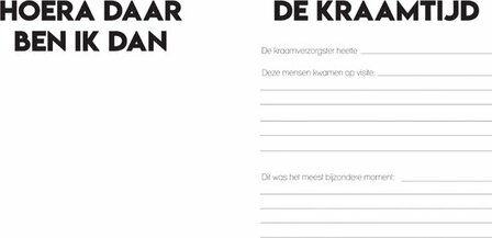 Studio Ins &amp; Outs - Invulboek Kraamvisite - Kraambezoek Boek - Kraamboek - Kraamcadeau