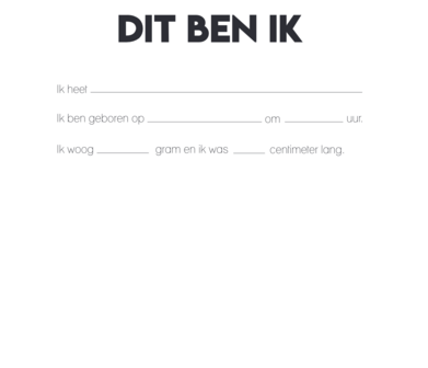Studio Ins &amp; Outs - Invulboek Kraamvisite - Kraambezoek Boek - Kraamboek - Kraamcadeau