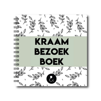 Studio Ins &amp; Outs - Invulboek Kraamvisite - Kraambezoek Boek - Kraamboek - Kraamcadeau - Groen