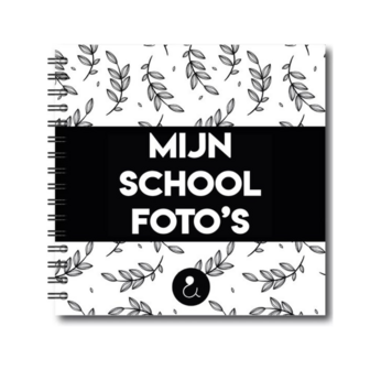 Studio Ins &amp; Outs - Schoolfotoboek - Mijn schoolfoto&amp;#x0027;s - Invulboek voor Basisschool - Herinneringsboek Kind - Zw
