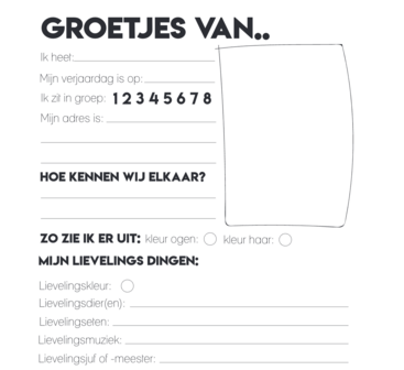 Studio Ins &amp; Outs - Vriendenboekje - Invulboek Vrienden - Vriendenboek Basisschool - Herinneringsboekje