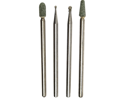 Glasbewerkingsset - Proxxon Micromot - Slijpen, Graveren - 2,35mm Schacht - 4 Gereedschappen - Glasbewerking