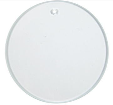 Glazen Platen 7 cm - Knutselglas - Ronde Transparante Platen - Dikte 3 mm - Set van 10