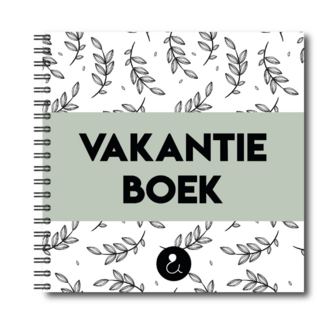 Invulboek Vakantie - Vakantieboek Reisdagboek - Reisherinneringen Boek - Vakantie Fotoboek - Travel Journal - 21x21cm - Groen