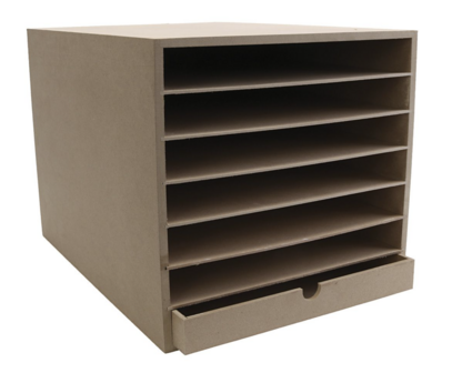 Papier opslag unit, H: 32 cm, D: 45 cm, A3, 1 stuk