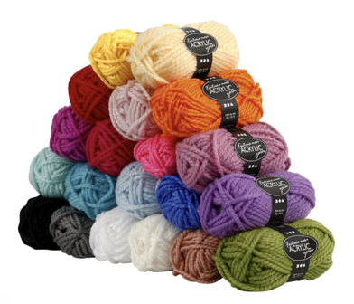 Acrylgaren Fantasia - 2-Draads - 50g - 20x50g - Naald 9