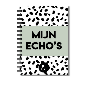 Echo Boekje | Mijn Echo's | Zwangerschapsboekje Echo Foto's | Dots Groen