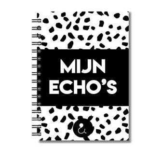 Echo Boekje | Mijn Echo's | Zwangerschapsboekje Echo Foto's | Dots Zwart