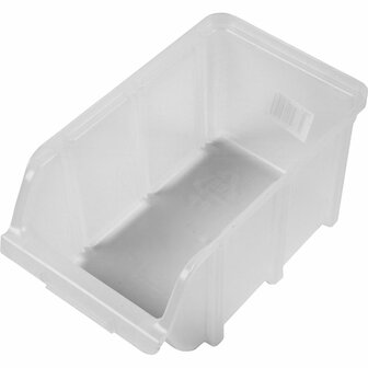 Voorraadbak - Transparant DIY Opbergdoosje - Creatieve Organisatie Voor Knutselmaterialen - Opbergbox - Knutselbenodigdheden - Hobby Organisatie - Formaat 12,7x24x14,5 cm - 1 stuk