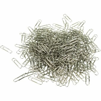 Paperclips &ndash; Klassieke bureauclips &ndash; 28 mm &ndash; 1000 stuks